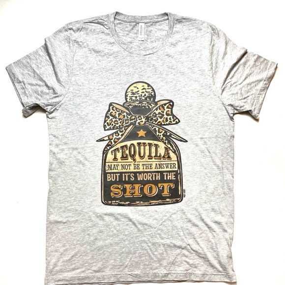 Men new gray T-shirt with a smooth vinyl flow. - Picture 2 of 2